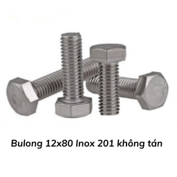 [BL1280201INKT] Bulong 12x80 Inox 201 không tán 