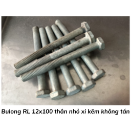 [BLXKRL12100TNKT] Bulong RL 12x100 thân nhỏ xi kẽm không tán