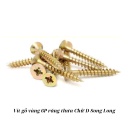 [VGV60DRTSL] Vít gỗ vàng 6P D răng thưa Song Long_B1K_T22