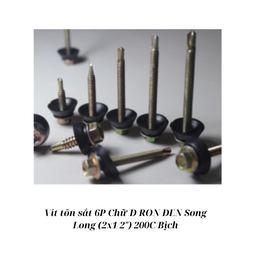 [VTS60DRDSL200] Vít tôn sắt 6P D (2x1/2") ron đen lớn Song Long_B200_T15