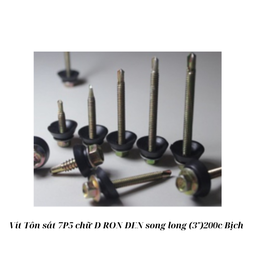 [VTS75DRDSL200] Vít Tôn sắt 7P5 chữ D RON ĐEN song long (3")200c/Bịch
