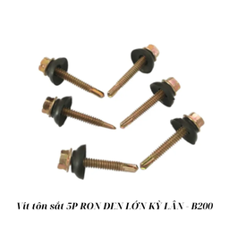 [KLVTS5RDL200] Vít tôn sắt 5P RON ĐEN LỚN KỲ LÂN - B200