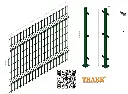 Lưới rào THAKE D5 cao 1m2 dài 2m- ô lưới 5x20- sơn tĩnh điện màu xanh- chấn 2 sóng (V1)